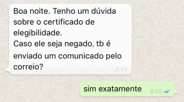 duvida sobre o tempo que demora