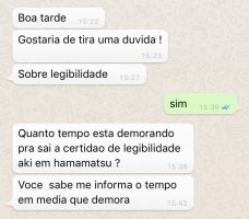 duvida sobre o tempo que demora